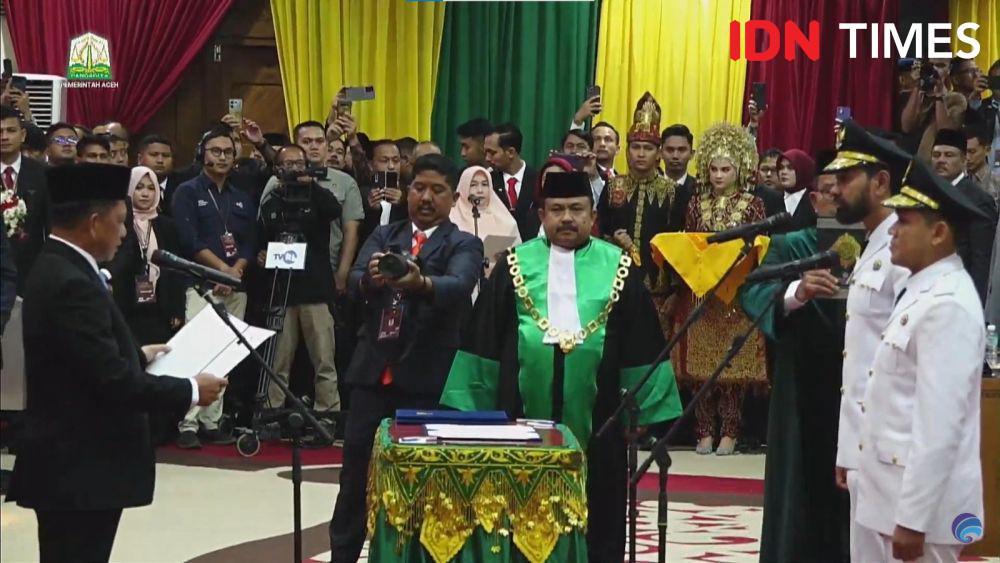 Muzakir Manaf-Fadhlullah Resmi Dilantik Jadi Gubernur dan Wagub Aceh