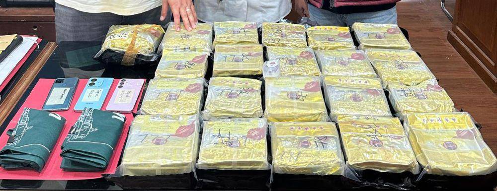 21 kilogram sabu yang berhasil di sita Tim Opsnal Subdit 2 Direktorat Reserse Narkoba (Ditresnarkoba) Polda Kalimantan Timur dalam operasi di Berau. (Dok. Polda Kaltim)