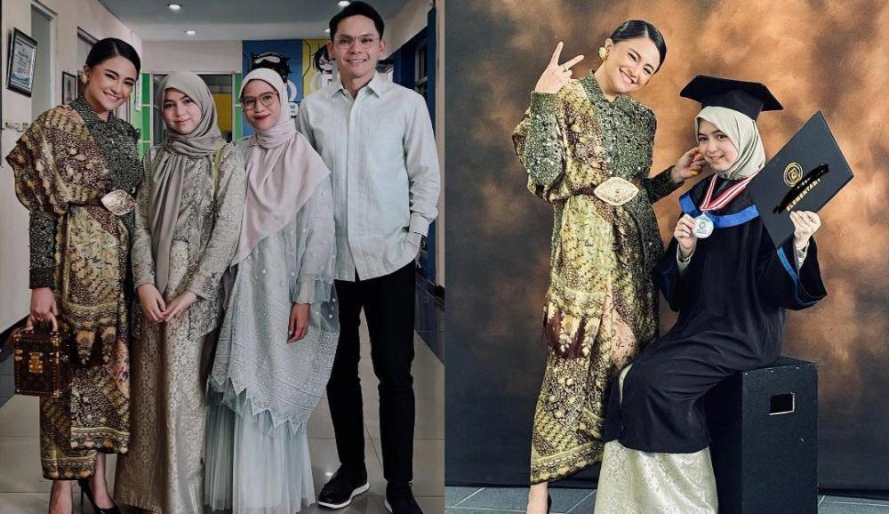 7 Potret Marshanda Hadiri Wisuda SD Sienna, Penuh Pesona!