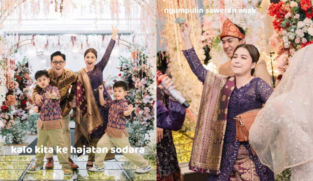 7 Momen Anak-Anak Putri Titian Sumbang Lagu dan Joget di Acara Hajatan