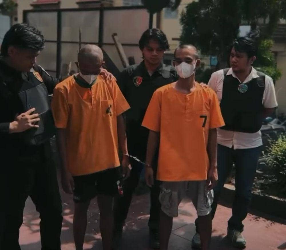 Polres Lahat saat ungkap kasus narkoba jenis ganja. (Dok. Polres Lahat)
