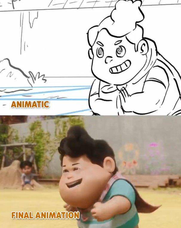 perbandingan film animasi Jumbo dan storyboard (x.com/adriandhy)