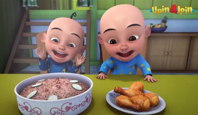 cuplikan Upin Ipin episode Dulu dan Sekarang (youtube.com/Les' Copaque Production)