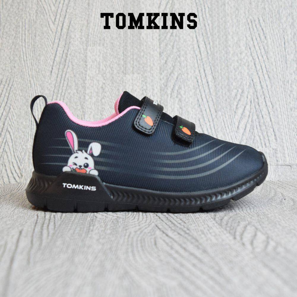 TOMKINS Blitz - Sepatu Sekolah Hitam Perekat Anak TK (shopee.co.id/Tomkins Official Shop)