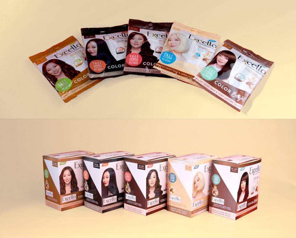ilustrasi pewarna rambut (dok. Excello Excellent Hair Color Bright)