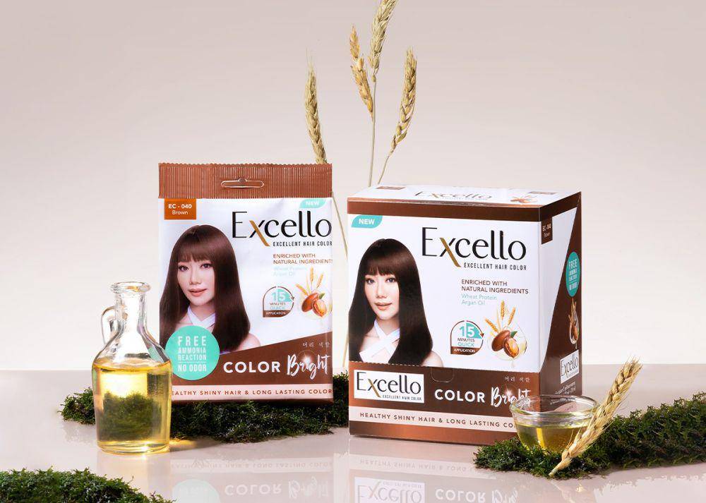 ilustrasi pewarna rambut (dok. Excello Excellent Hair Color Bright)