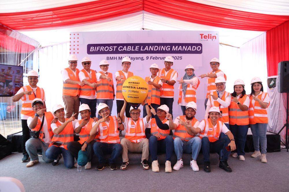 Acara Bifrost Cable Landing Ceremonial di BMH Malalayang pada Minggu, (9/12). (dok. Telkom)