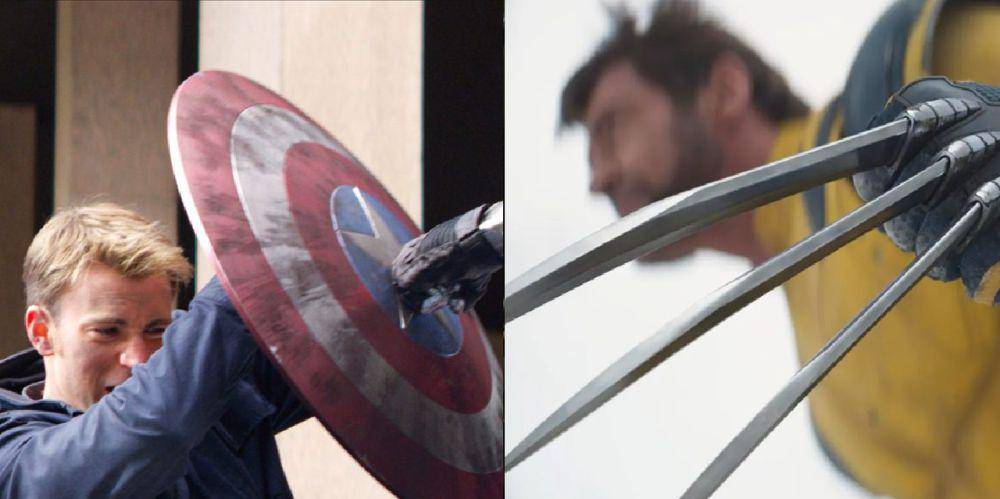 perisai Vibranium dan cakar Adamantium (dok. Marvel Studios/Captain America: The Winter Soldier | Deadpool & Wolverine)
