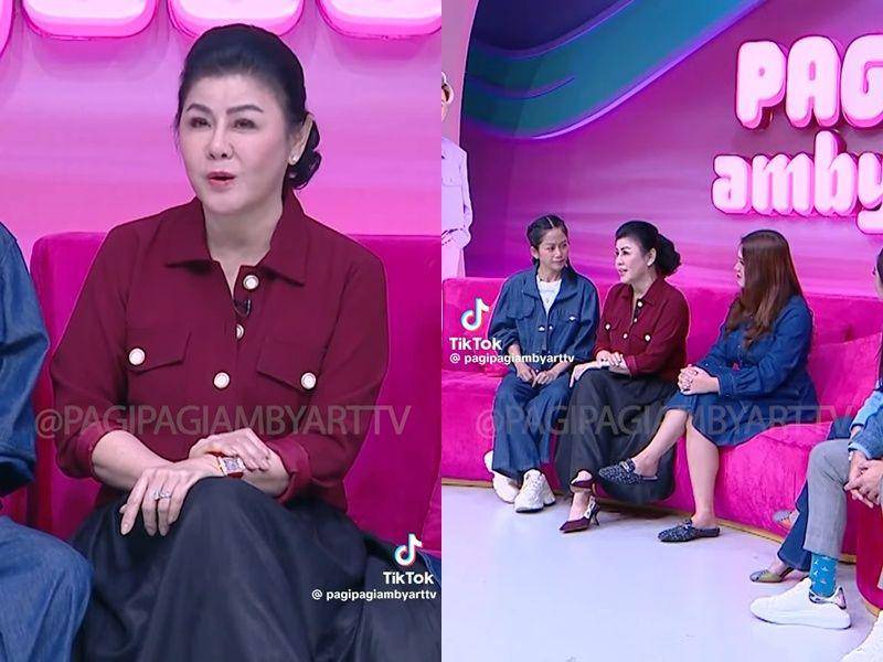 Desiree Tarigan alias Mamitoko kala hadiri Pagi Pagi Ambyar Trans TV (dok. TRANS TV/Pagi Pagi Ambyar)