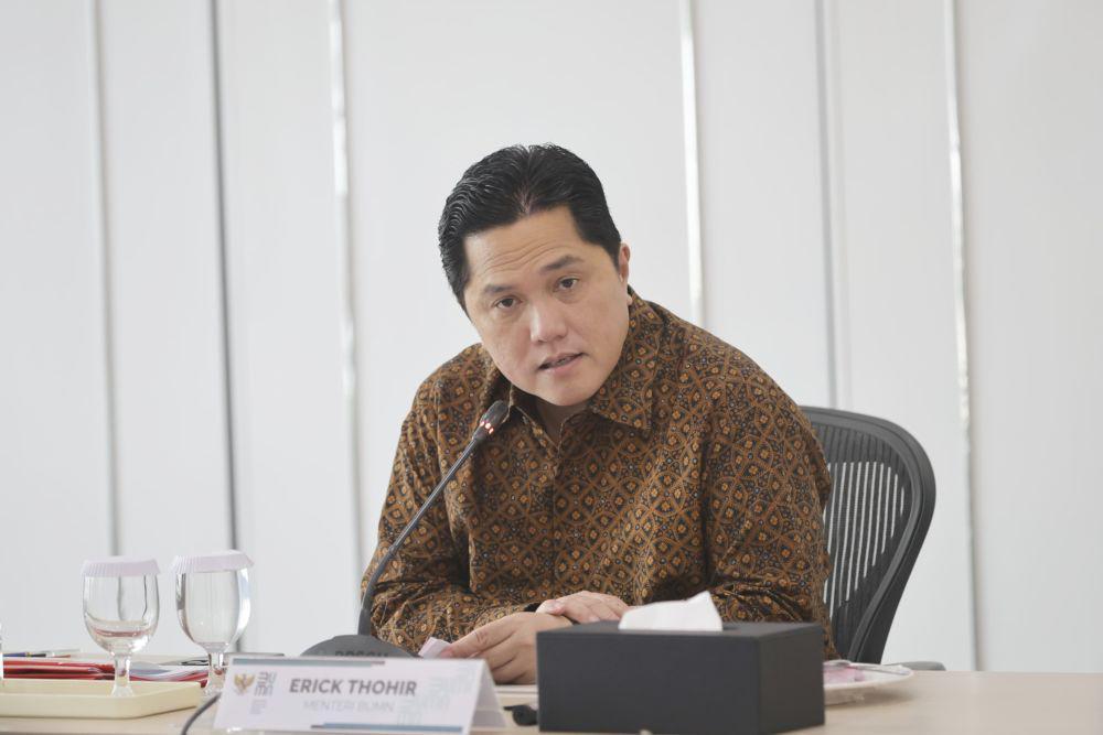 Anggaran Kementerian BUMN Disunat, Erick: Office Boy-Satpam Kita Jaga
