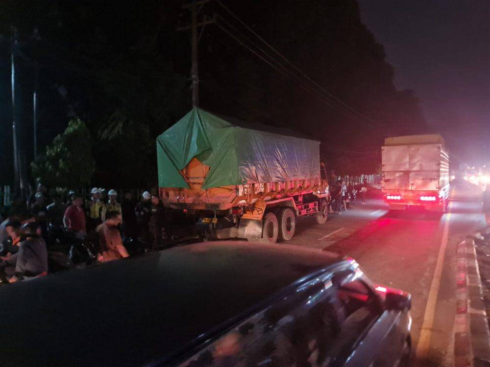 Lokasi kecelakaan (Foto: Satlantsa Polresta Padang)