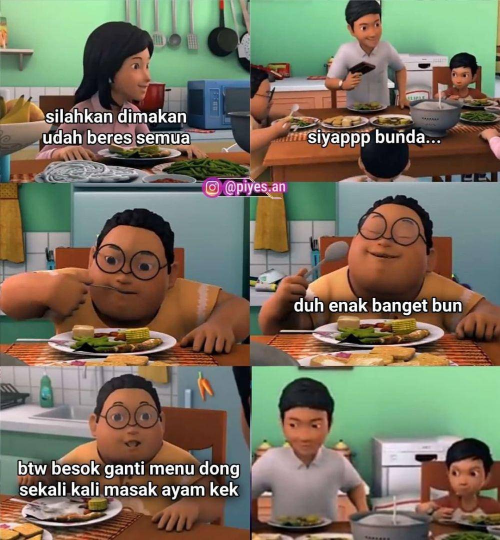 meme Dennis teman Adit & Sopo Jarwo (instagram.com/piyes.an)