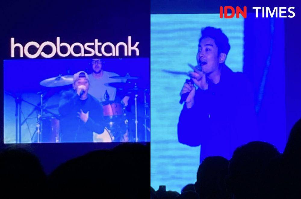 potret konser The Script “Satellites World Tour” di ICE BSD City, Tangerang, pada Jumat (14/2/2025) (dok. IDN Times/Rani Asnurida)