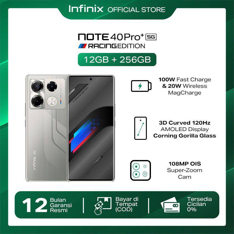 Infinix Note 40 Pro+ 5G Racing Edition (tokopedia.com/Infinix Official Store)