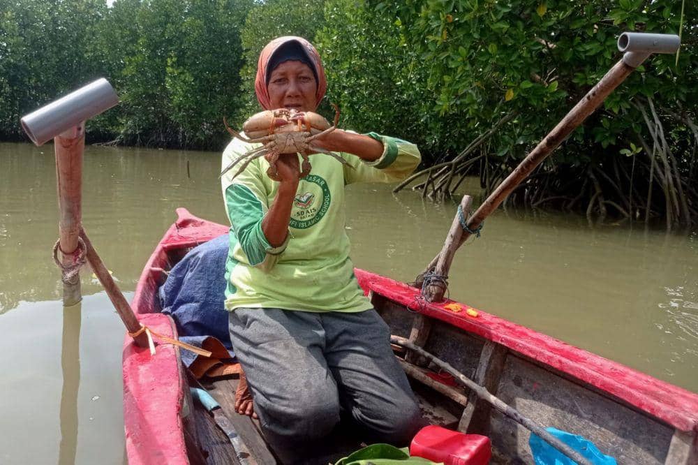 Juna saat ditemui di tengah hutan mangrove Kota Batam (IDN Times/Putra Gema Pamungkas)