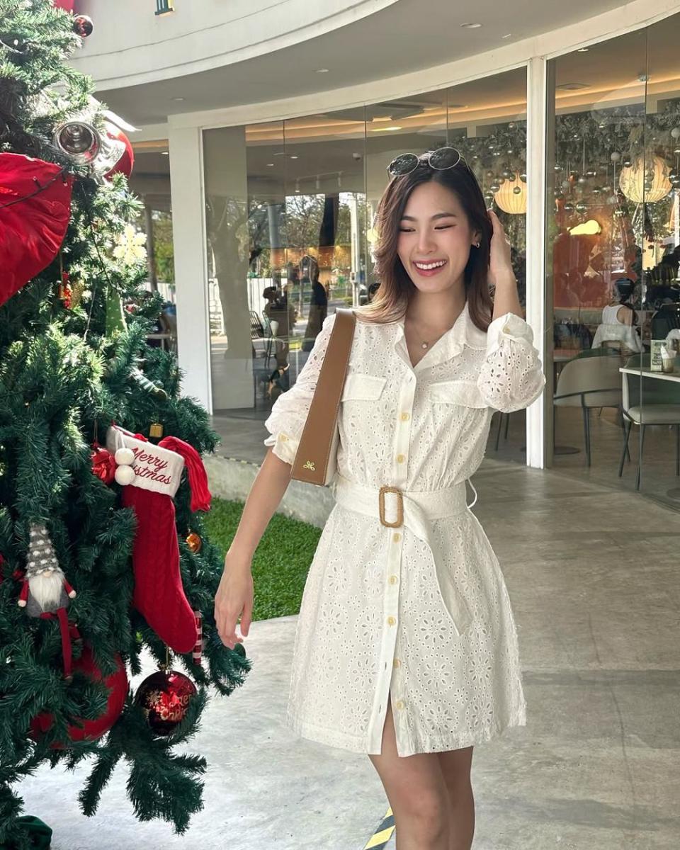 potret ide OOTD pakai dress untuk acara kantor ala Tita Pathitta (instagram.com/tita.pathitta)