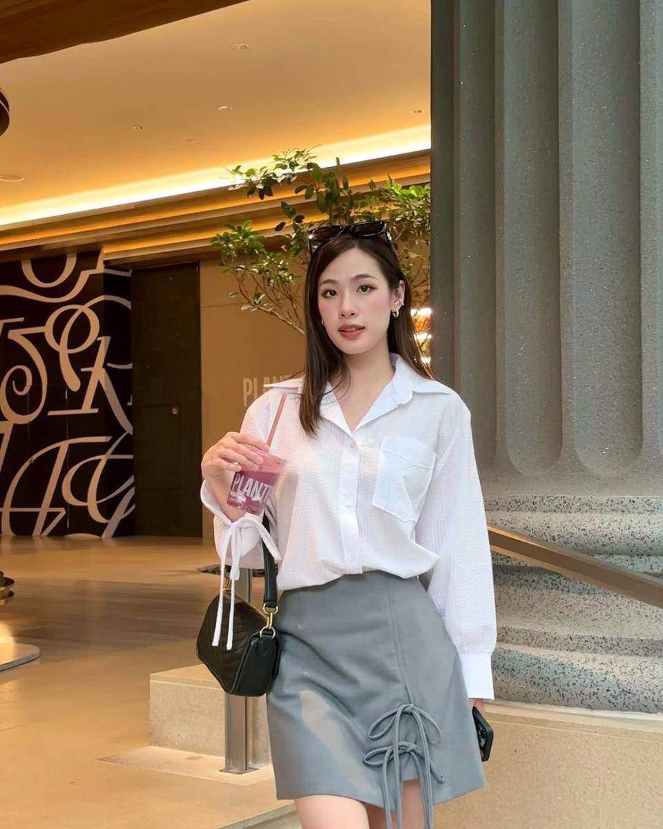 potret ide OOTD smart casual look ala Tita Pathitta (instagram.com/tita.pathitta)