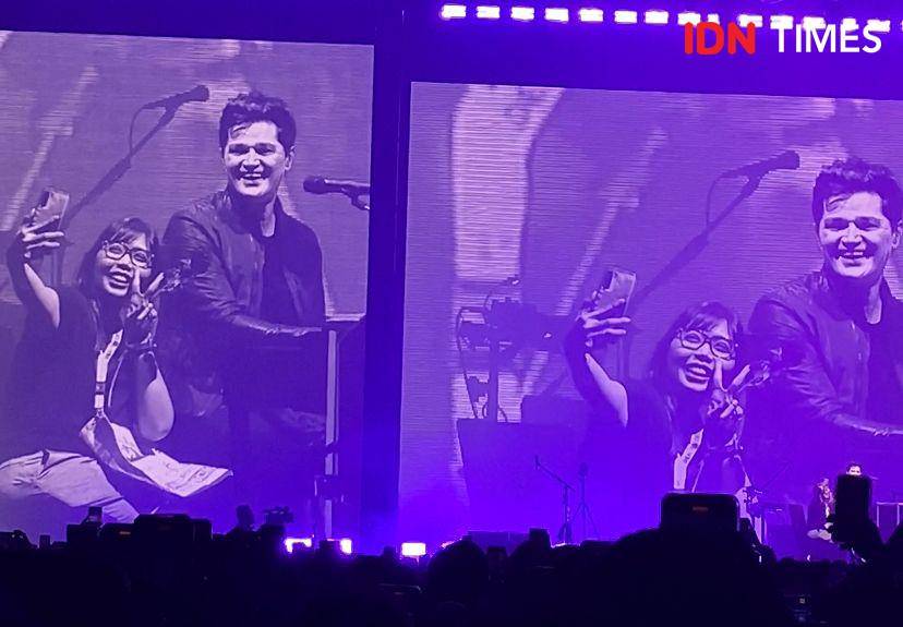 potret konser The Script “Satellites World Tour” di ICE BSD City, Tangerang, pada Jumat (14/2/2025) (dok. IDN Times/Rani Asnurida)