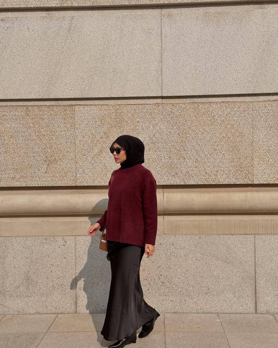 Ide Gaya Hijab Hangout ala Dara Arafah