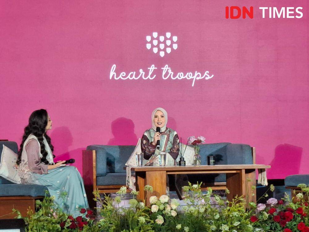 Peluncuran Koleksi Lebaran 2025 dari Heart Troops di KAUM Restaurant, Jakarta Pusat, Kamis (14/2/2025). (IDN Times/Adyaning Raras))