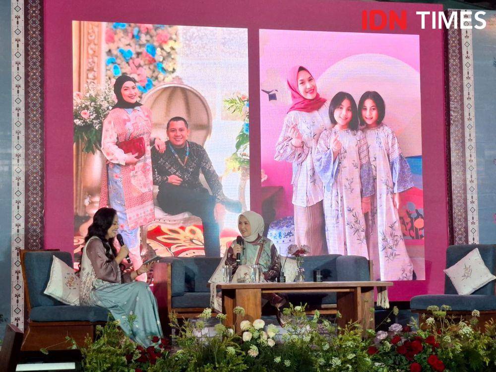 Peluncuran Koleksi Lebaran 2025 dari Heart Troops di KAUM Restaurant, Jakarta Pusat, Kamis (14/2/2025). (IDN Times/Adyaning Raras))