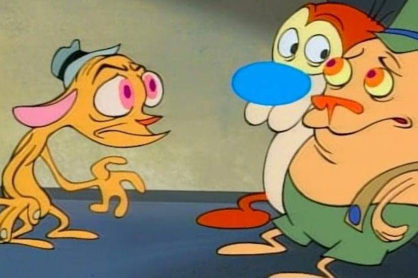 cuplikan ketika Ren memarahi Stimpy dan Sven (dok. Nickelodeon/Ren and Stimpy Show:Sven Hoek)