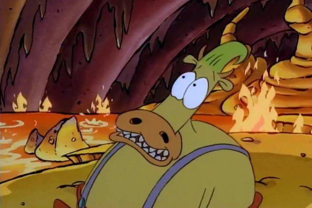 cuplikan ketika Heffer berada di Neraka (dok. Nickelodeon/Rocko's Modern Life: To Heck and Back)