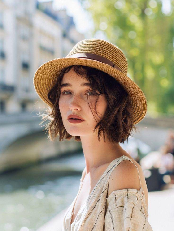 Ilustrasi boater hat. (pinterest.com/Plurzo Hairstyles)
