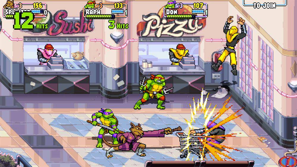 gameplay TMNT: Shredder's Revenge (dok. Tribute Games/TMNT: Shredder's Revenge)