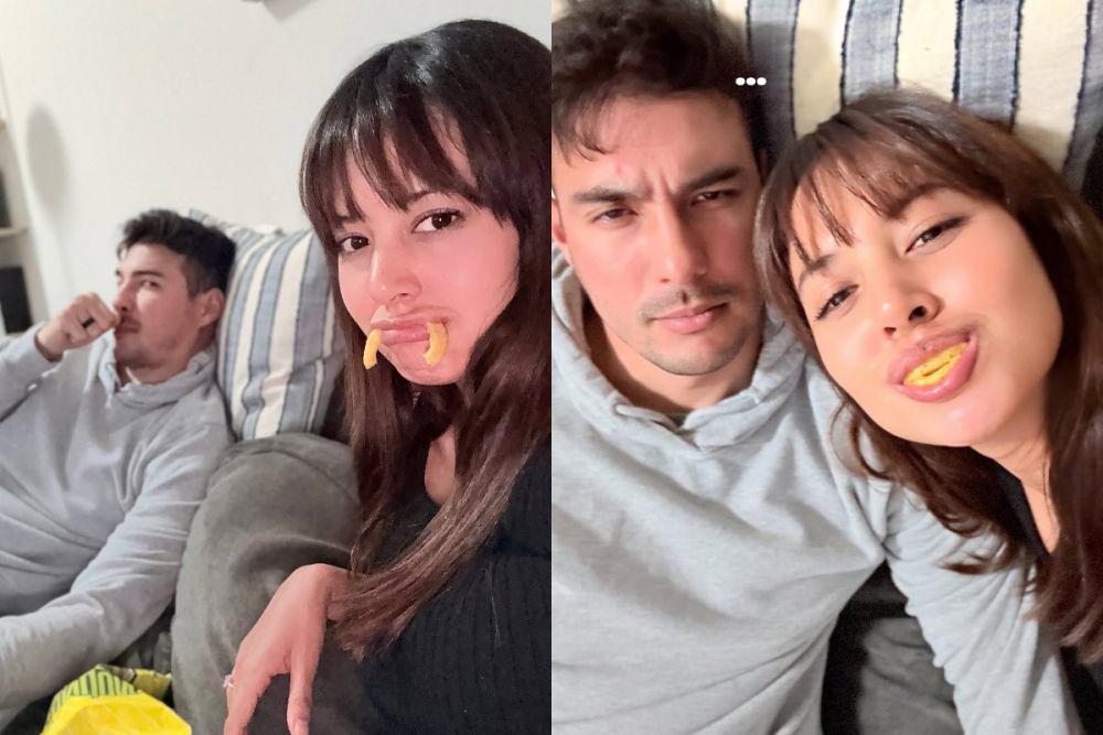 7 Potret Kocak Aurelie Moeremans saat Quality Time Bareng Suami