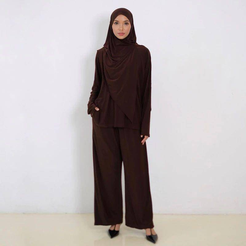 tren baju lebaran warna cokelat mahogany (shopee.co.id/cairacyra)