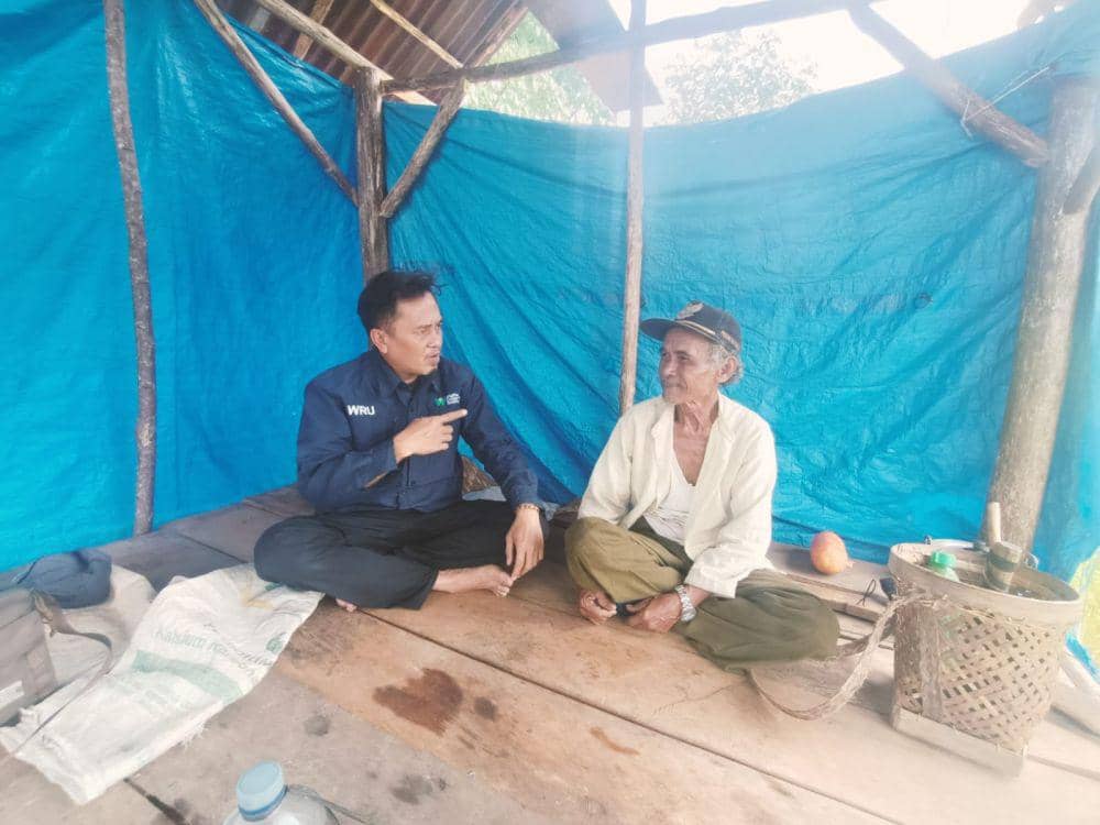 Penemuan jajak harimau di area persawahan Desa Batu Raja, Kecamatan Pesisir Utara, Kabupaten Pesisir Barat. (IDN Times/Istimewa).