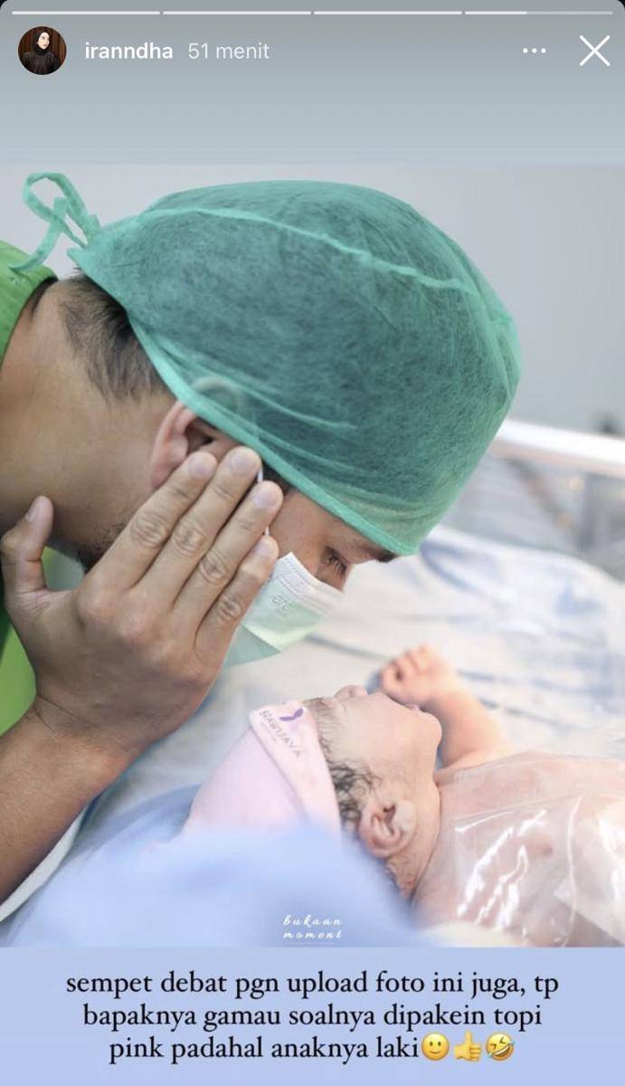 potret Ira Nandha melahirkan anak kedua (Instagram.com/iranndha)