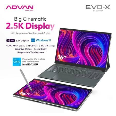 ADVAN EVO-X 2in1 (shopee.co.id/Advan Notebook Official Store)