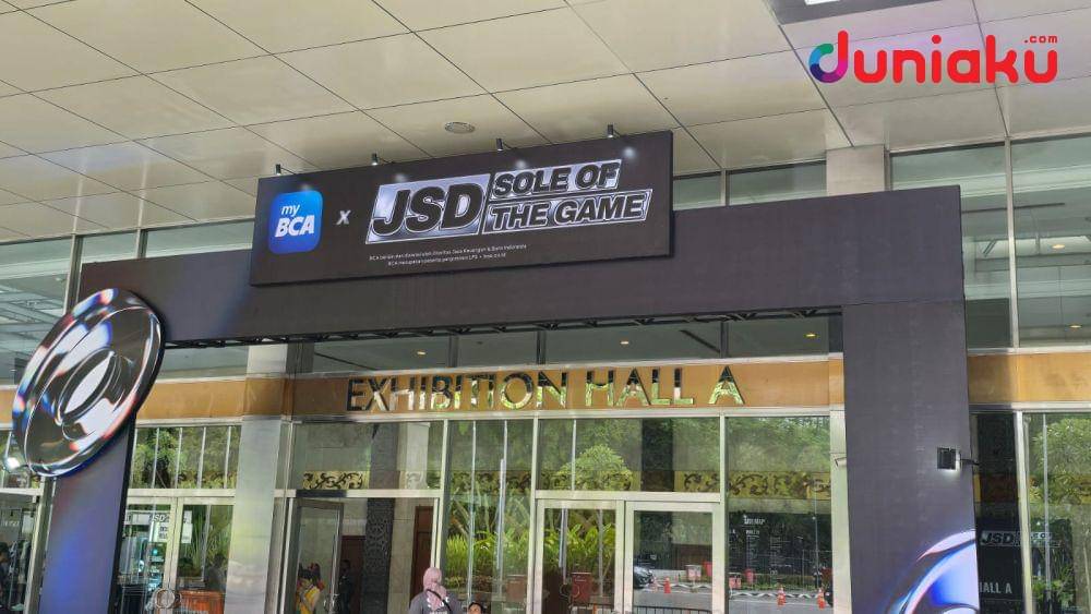 Foto gerbang masuk Jakarta Sneaker Day 2025. Fotografer: Fahrul Nurullah. (Duniaku.com/Fahrul Nurullah)