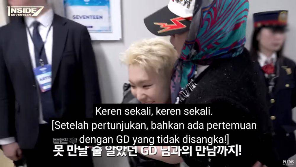 Hoshi SEVENTEEN dan G-Dragon BIGBANG (youtube.com/SEVENTEEN)