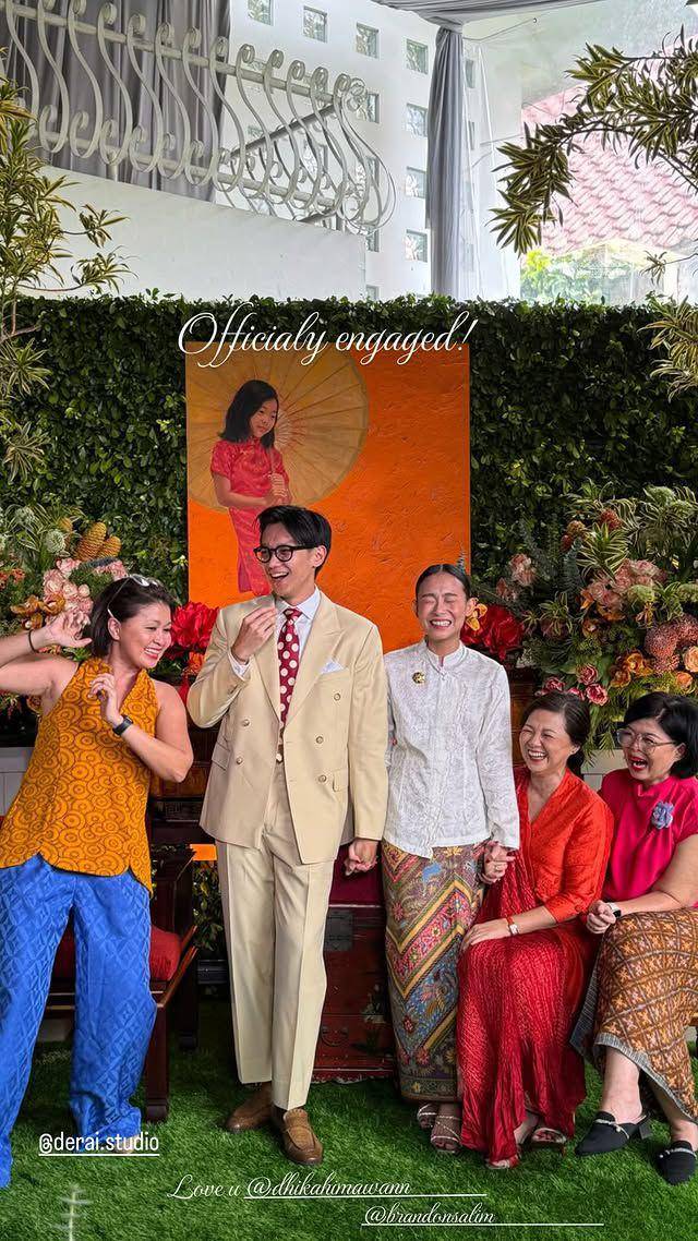 potret pertunangan Brandon Salim (instagram.com/dhikahimawann)