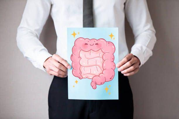Ilustrasi pencernaan sehat (potret orang dengan usus yang sehat/RyanKing999)