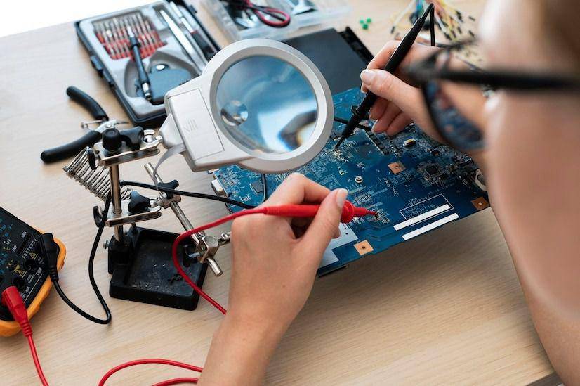 ilustrasi sedang memperbaiki laptop (freepik.com/freepik)