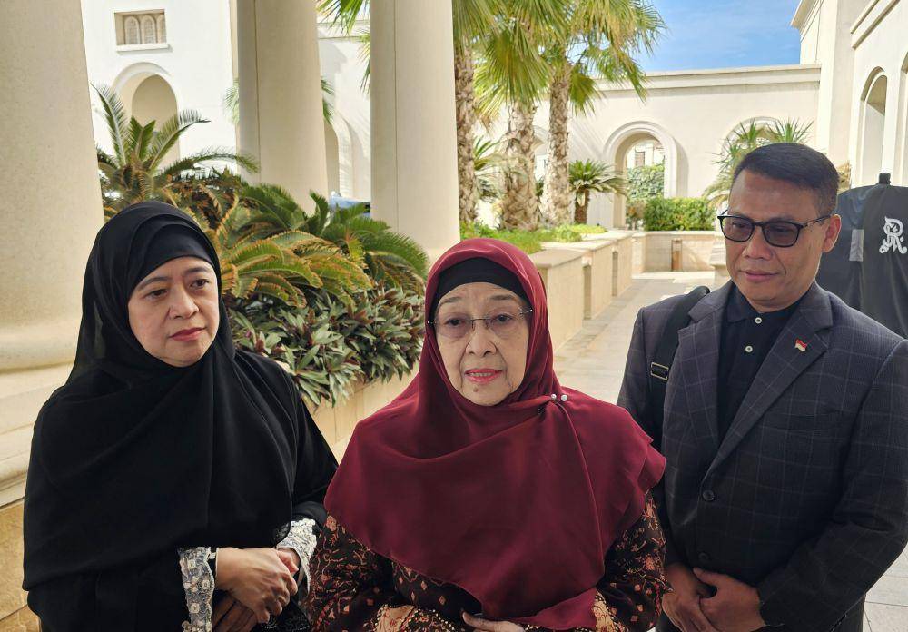 Presiden ke-5 RI, Megawati Soekarnoputri, bertemu dengan Pangeran Abu Dhabi, Sheikh Khaled bin Mohamed bin Zayed (dok. PDIP)
