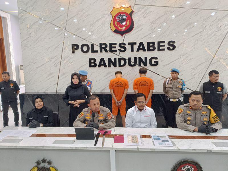 Polrestabes Bandung Ringkus Dua Pelaku Begal yang Lukai Perempuan