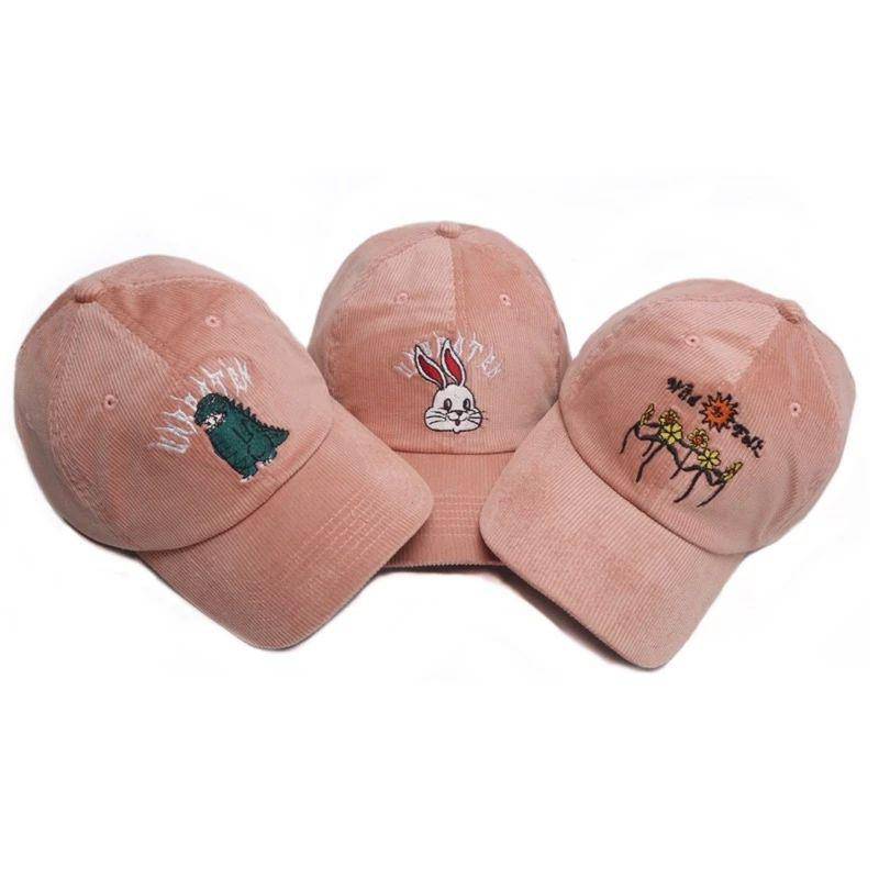 Deepneve CORDUROY BASEBALL CAP SOFTPINK (shopee.co.id/deepneve)