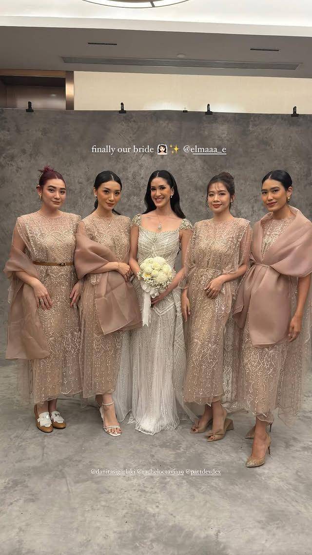 potret eks member Princess jadi bridesmaid pernikahan Elma Agustin (instagram.com/alikaislamadina)