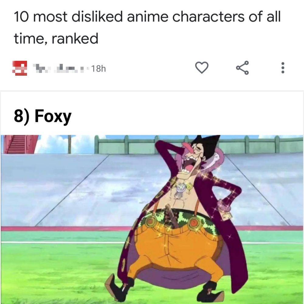 meme kocak Foxy One Piece (reddit.com/user/hamesdk)