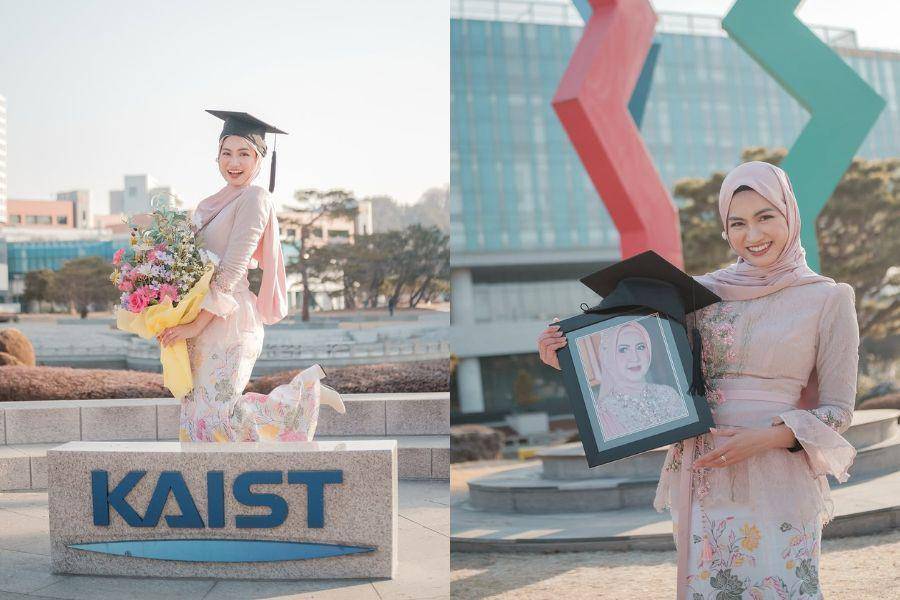 7 Busana dan Makeup Wisuda Xaviera Putri, Berkebaya di Korea Selatan