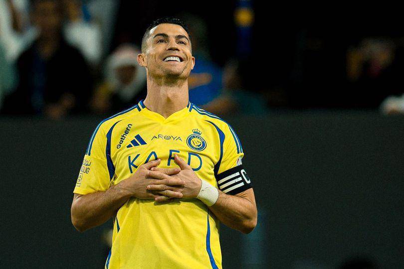 Selebrasi Cristiano Ronaldo dalam laga Saudi Pro League antara Al Nassr vs Damac, Jumat (29/11/2024). (c) Al Nassr Official