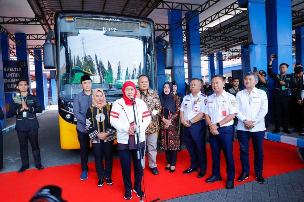 Bus Trans Jatim Masuk Program Prioritas Khofifah-Emil