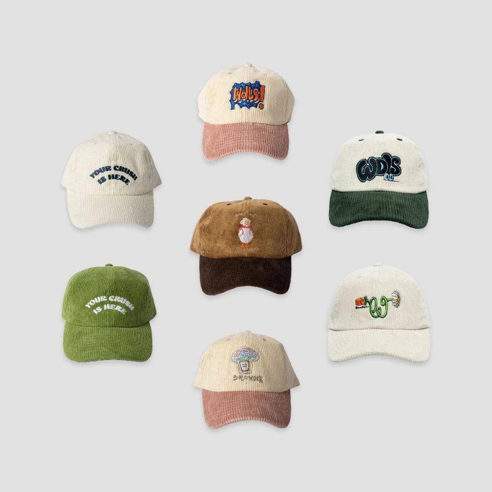 Woodlays Topi Polo Caps Corduroy (shopee.co.id/woodlays)