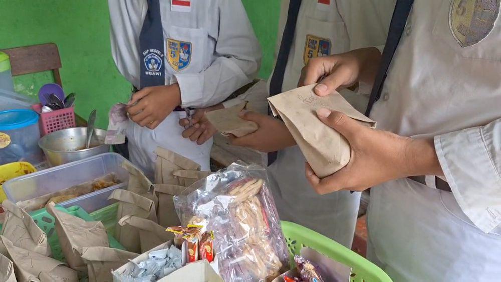 MBG di SMPN 5 Ngawi Telat Datang, Siswa Pilih Jajan di Kantin