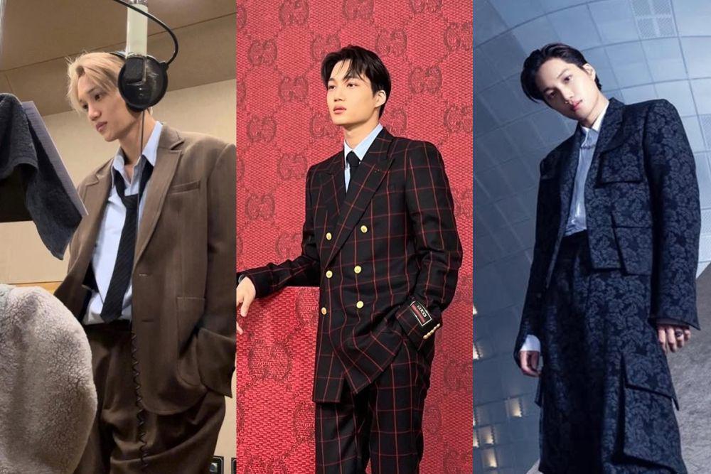 7 Inspirasi Outfit One Set Blazer ala Kai EXO, Catchy dan Classy!